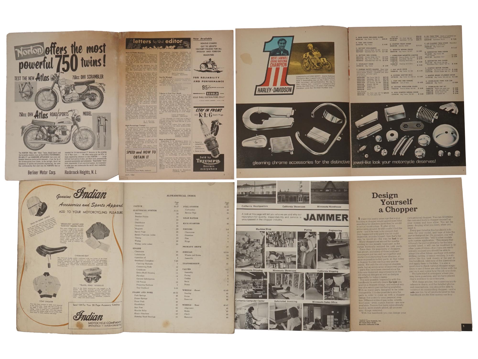 MID CENTURY MOTORCYCLING MAGAZINES AND CATALOGS PIC-2
